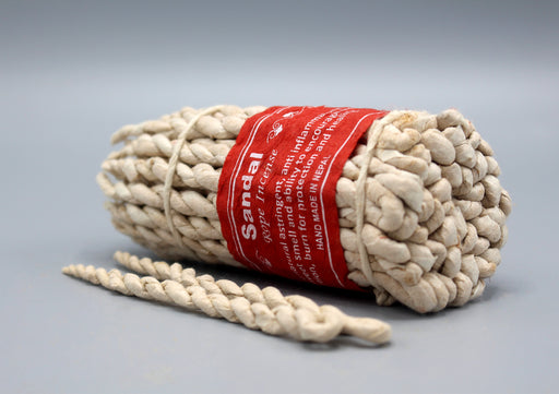Sandalwood Hand Rolled Rope Incense - nepacrafts