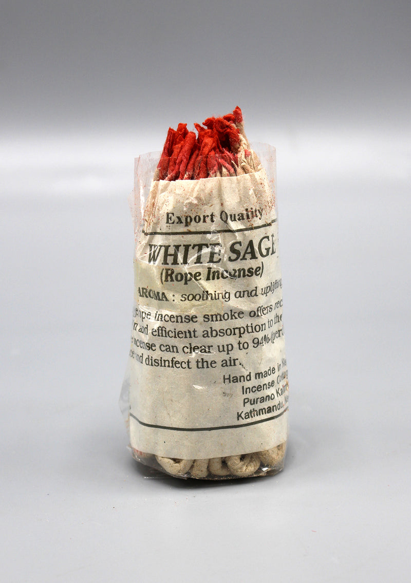 White Sage Nepalese Rope Incense- Set of 6