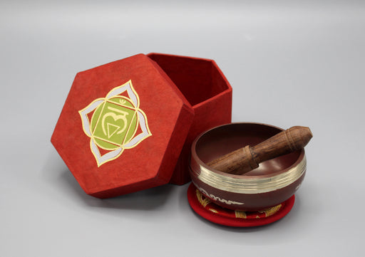 Root Chakra Healing Singing Bowl Gift Set - nepacrafts