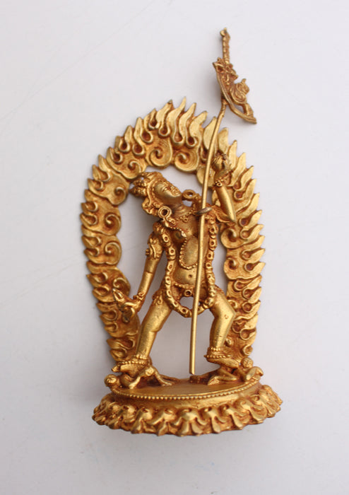 Goldplated Wrathful Vajrajogini Statue From Nepal - nepacrafts