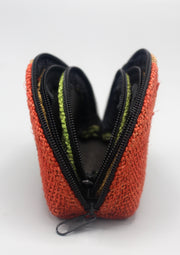Set of Three Eco-friendly Hemp Zipper Coin Purse - nepacrafts