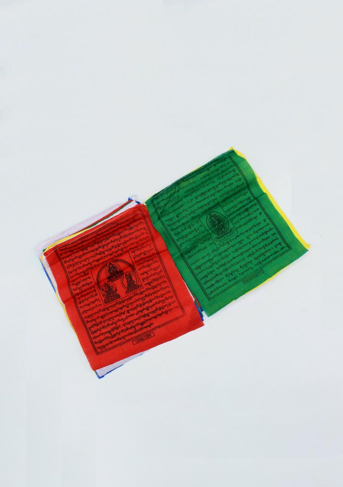 Divine Blessings Fine Cotton Tibetan Prayer Flags 5 Roll Gift Pack