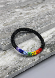 Rainbow Multicolor Glass Beads Bracelet - nepacrafts