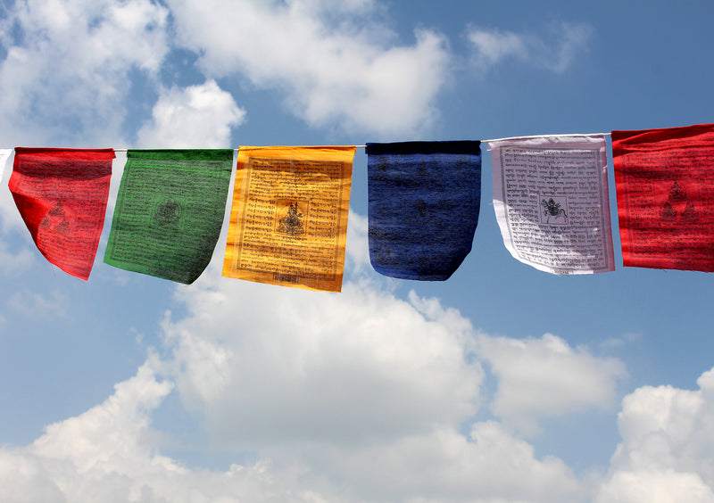 Mixed Deities Five Roll  Tibetan Cotton Prayer Flags