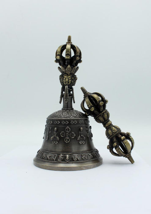 Eight Auspicious High Qualit Bell and Dorjee Large Set