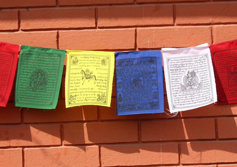 Five Rolls of Victory Mantra Prayer Flags