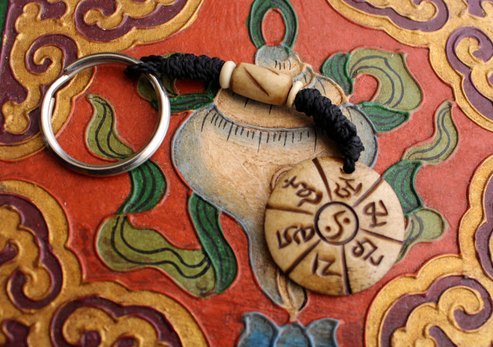 Himalayan Bone Key Chain, Handmade in Nepal - nepacrafts