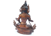 Copper Oxidized Vajrasattva Statue 8 Inch High - nepacrafts