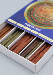 Five in One Mandala Tibetan Incense Pack - nepacrafts