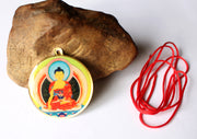 Shakyamuni Buddha Printed Deity Pendant - nepacrafts