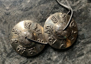 Large Om Mani Brass Tingsha 7.5cm - nepacrafts