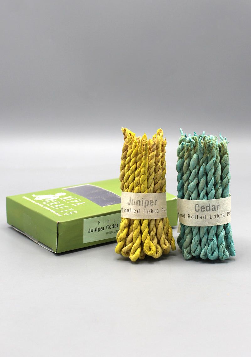 Juniper Cedar Nepalese Rope Incense Gift Box