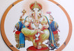 Round Soft Rubber Non Slip Lord Ganesh Printed Mouse Pad - nepacrafts