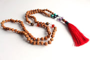 Rudraksha Seven Chakra Healing Mala - nepacrafts