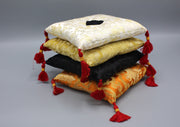 Embroidered Square Pillows for Singing Bowls - nepacrafts