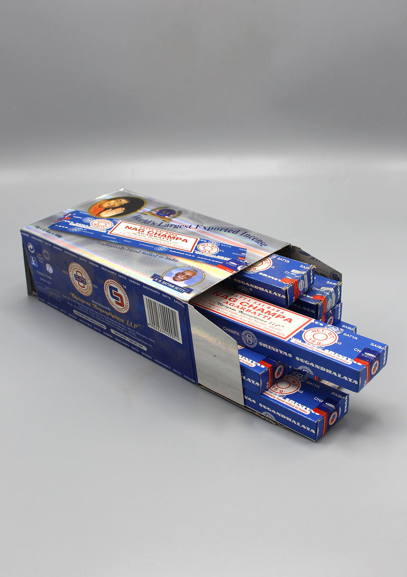 Satya Sai Baba Nag Champa Agarbatti Incense Sticks- Set of 12