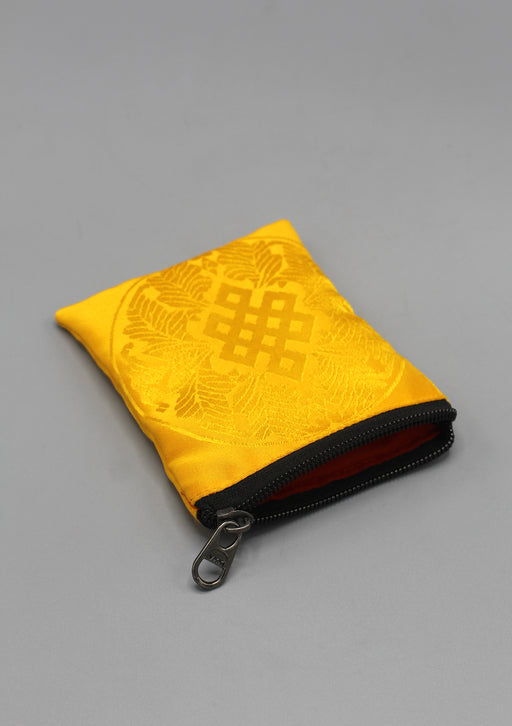Endless Knot Brocade Mala Bag - nepacrafts