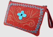 Flower Dream Soft Suede Women Purse - nepacrafts