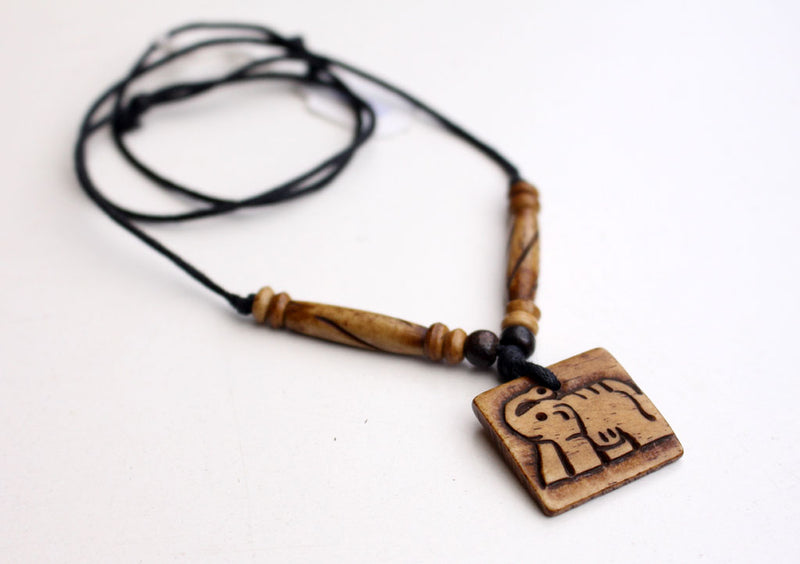 Nepalese Elephant Bone Necklace - nepacrafts