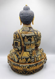 Masterpiece Shakyamuni Buddha's Life Carving Statue - nepacrafts