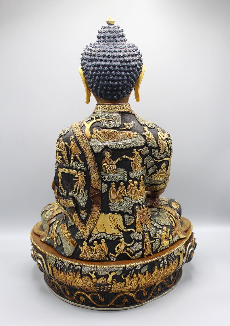 Masterpiece Shakyamuni Buddha's Life Carving Statue - nepacrafts
