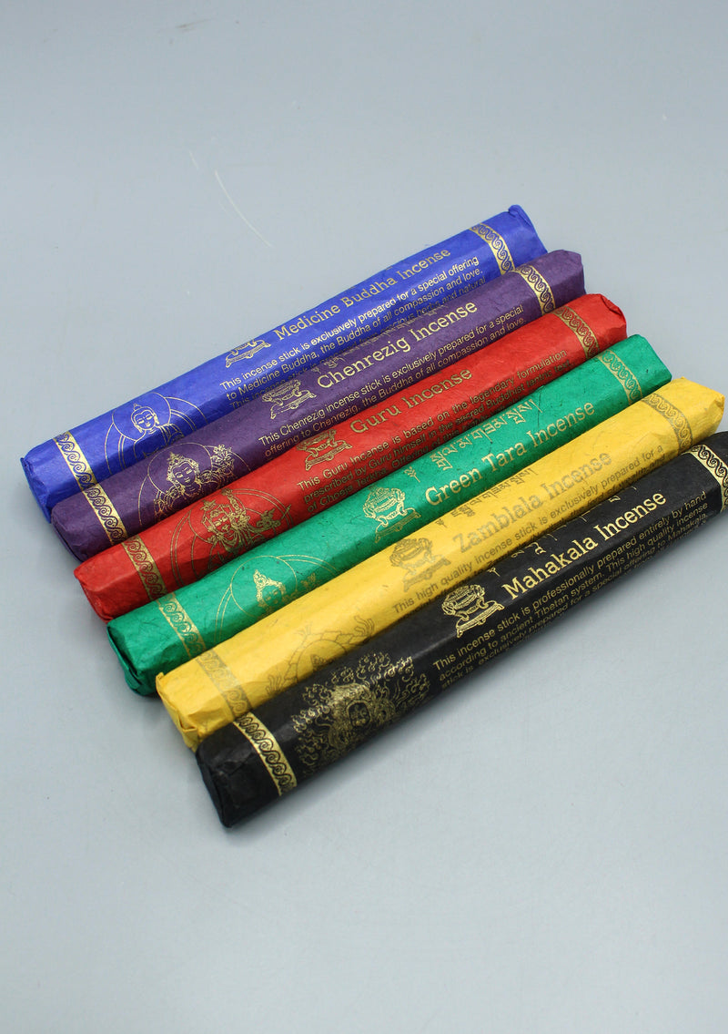 Six Deities High Quality Himalayan Tibetan Incense  Gift Set