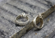 Round Sterling Silver Stud Earrings - nepacrafts