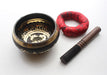 Brown Hand Painted Double Dorjee Singing Bowl - nepacrafts