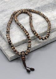 Handcarved Tibetan 108 Beads Prayer Mala - nepacrafts
