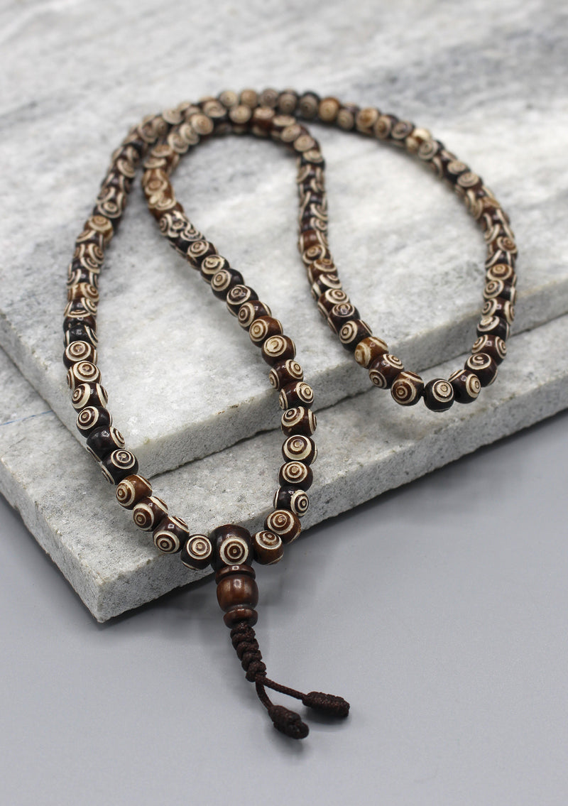 Handcarved Tibetan 108 Beads Prayer Mala - nepacrafts