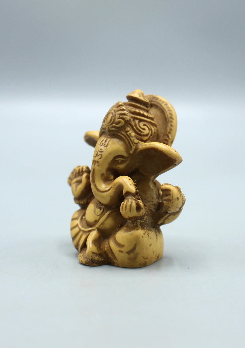 Resin Mini Ganesha  Statue 2.5" H