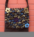 Brown Flower Felt Shoulder Bags - nepacrafts
