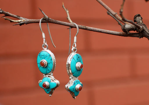 Elegant Beauty Drop Sterling Silver Dangle Earrings - nepacrafts