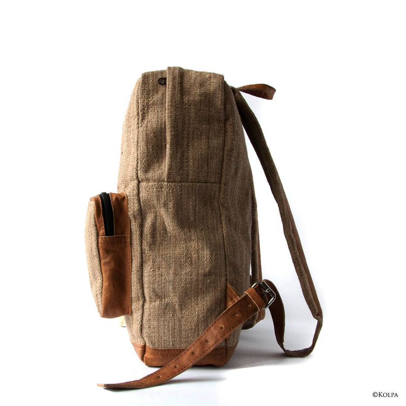 Four Corner Nettle and Vegetal Leather Bag