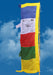 Windhorse, Kalachakra and Tibetan Deities Traditional Vertical Prayer Flags - nepacrafts