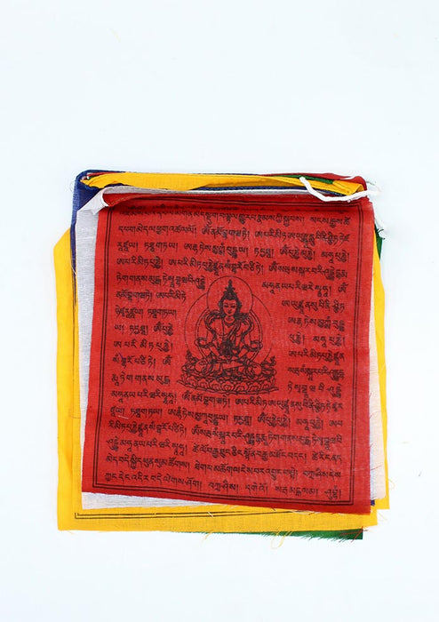 Tibetan Mixed Dieties Prayer Flag 5 Roll Pack