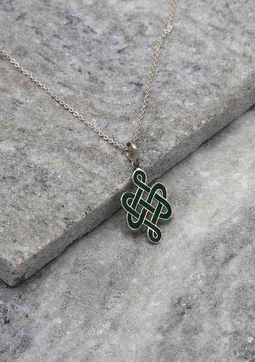 Endless Knot Sterling Silver Pendant - nepacrafts