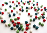 Felt Balls Hanging Christmas Hanging Room Decor Ornament - nepacrafts
