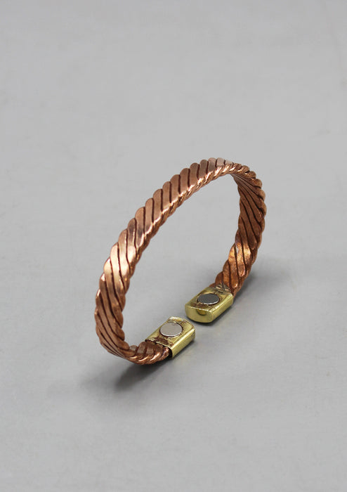 Flattened Copper Unisex Bracelet