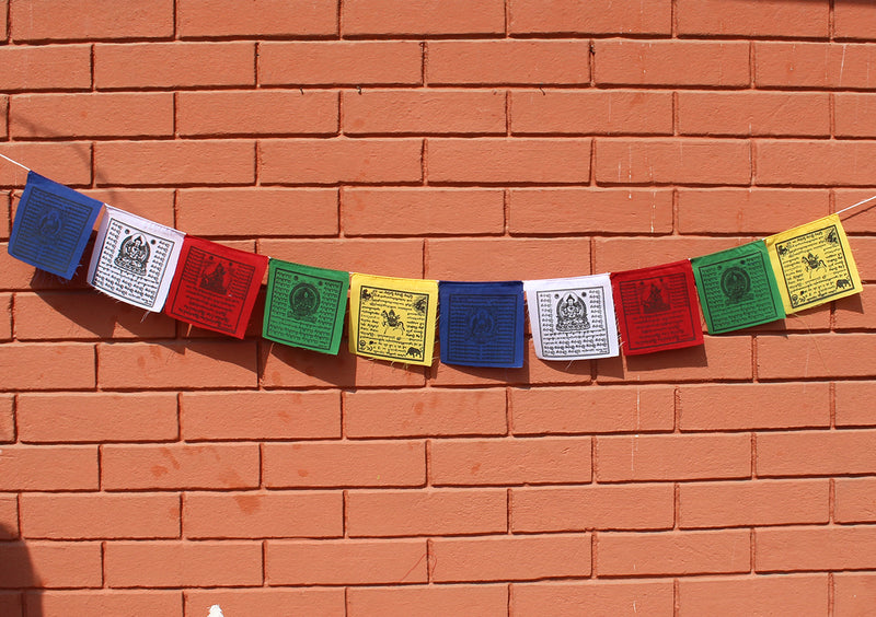 5 Rolls of Small Combo Prayer Flags, Tibetan Flags