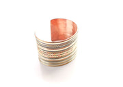 Copper Cuff Bracelet for Meditation and Yoga - nepacrafts