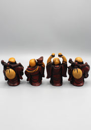 Set of 4 Laughing Buddha Statue - nepacrafts