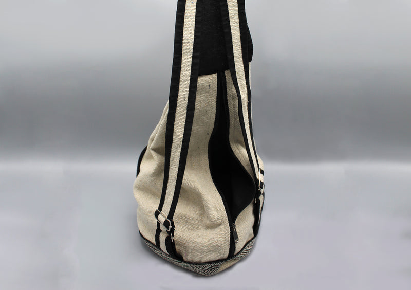 Guitar Shaped Hemp Mix Sling Backpack - nepacrafts