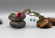 Tibetan Om Sterling Silver Earrings - nepacrafts