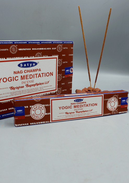 Satya Nagchampa  Yogic Meditation  Incense Sticks, Set of 12 Packs, Each 15 g