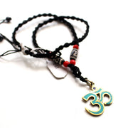 Mystic OM Pendant with Dzi Beads - nepacrafts