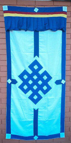 Tibetan Door Curtains-Endless Knot - nepacrafts