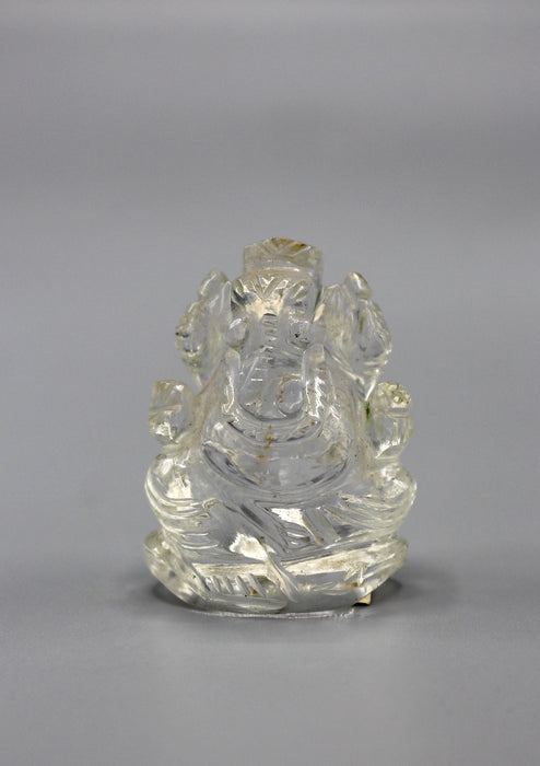 Mini Glass Ganesha Statue