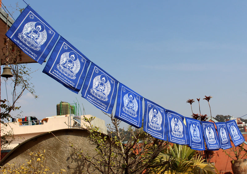 Blue Medicine Buddha Prayer Flags