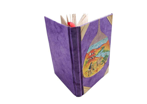 Nepalese Man Working in Field Painted Mini Journal - nepacrafts